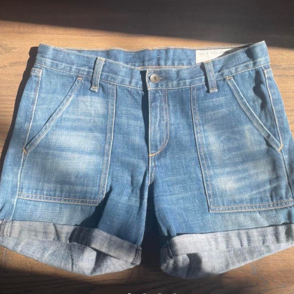 Rag & Bone cuffed, carpenter jean shorts